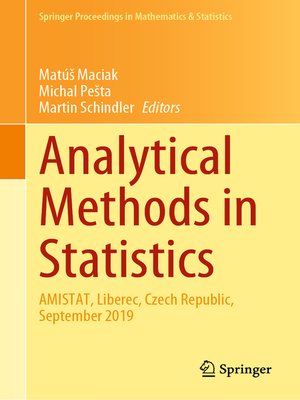 cover image of Analytical Methods in Statistics